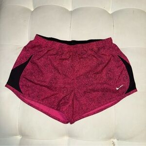 Nike Women's Tempo Dri-Fit Running Shorts size small Pink Black